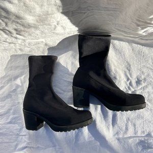 Vagabond  Grace Black Chunky Sock Boots EU 38